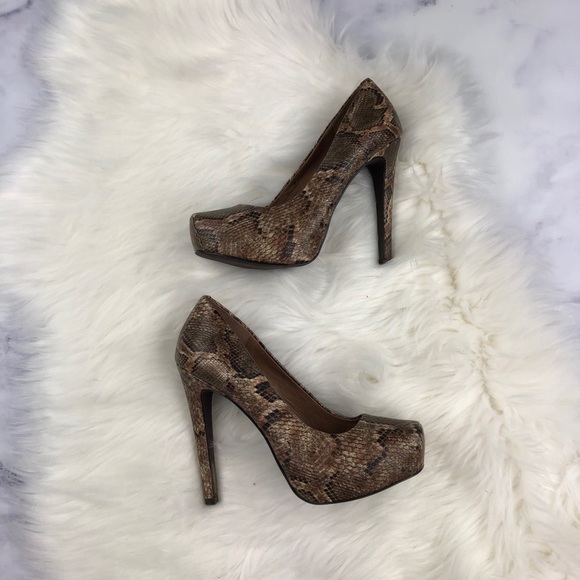 jessica simpson snake print heels